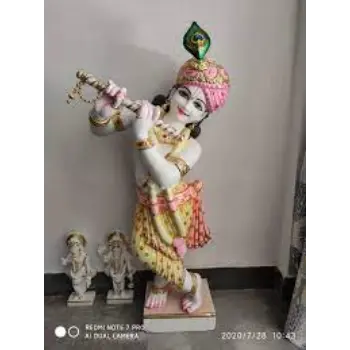 Marble Krishna Statue 